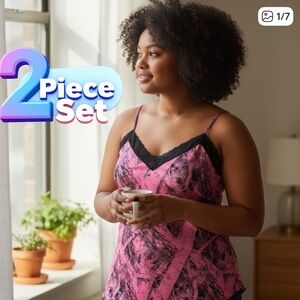 👛 (ANY 2/$20) WILDERNESS DREAMS Naked North Camo 2 Piece Lingerie Set